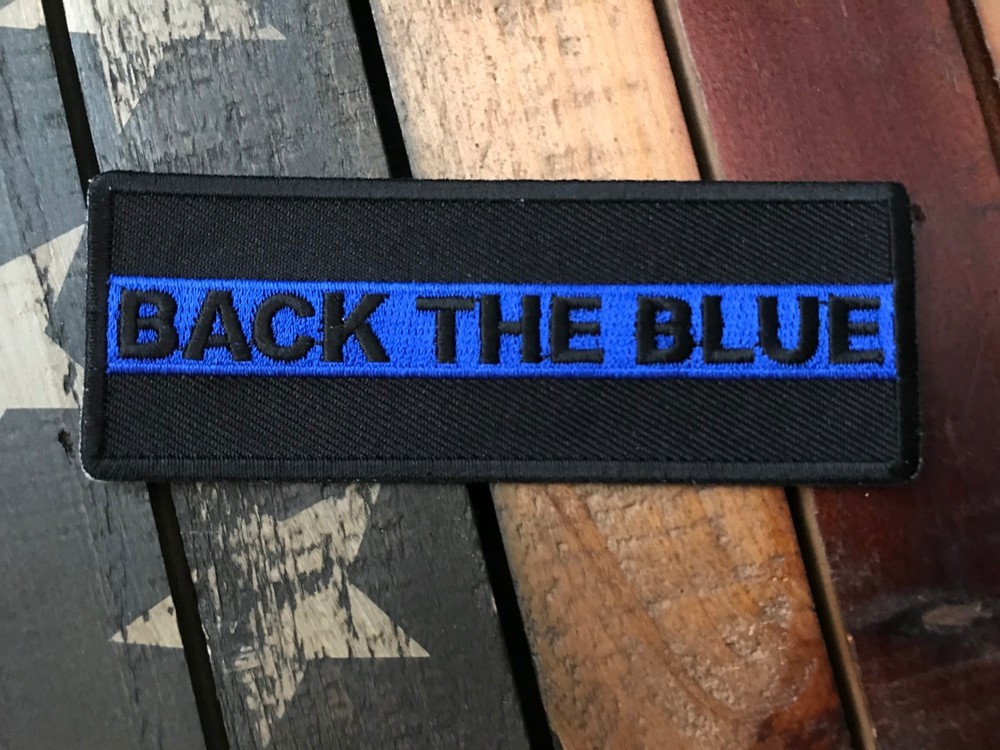 Thin Blue Line Back The Blue Patch