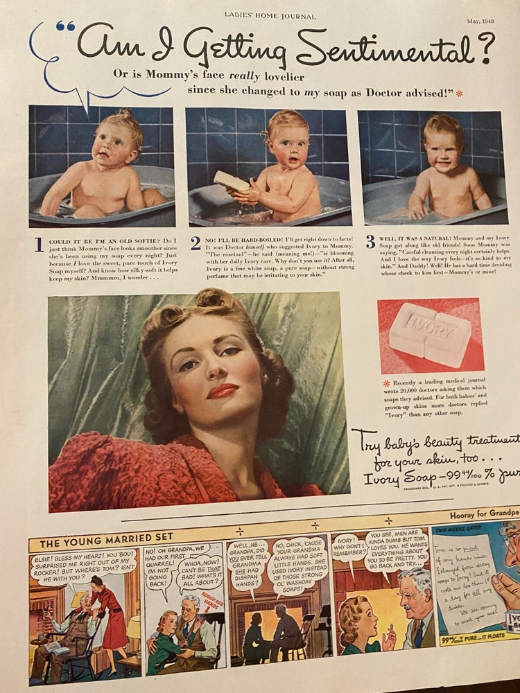 Ivory Soap, Full Page Vintage Large Format Print Ad