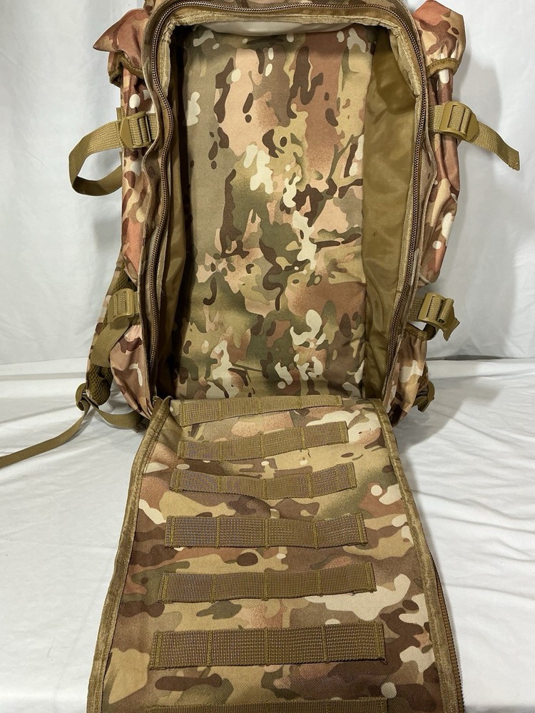XL Camo Tactical Backpack With Rifle Storage Pouch