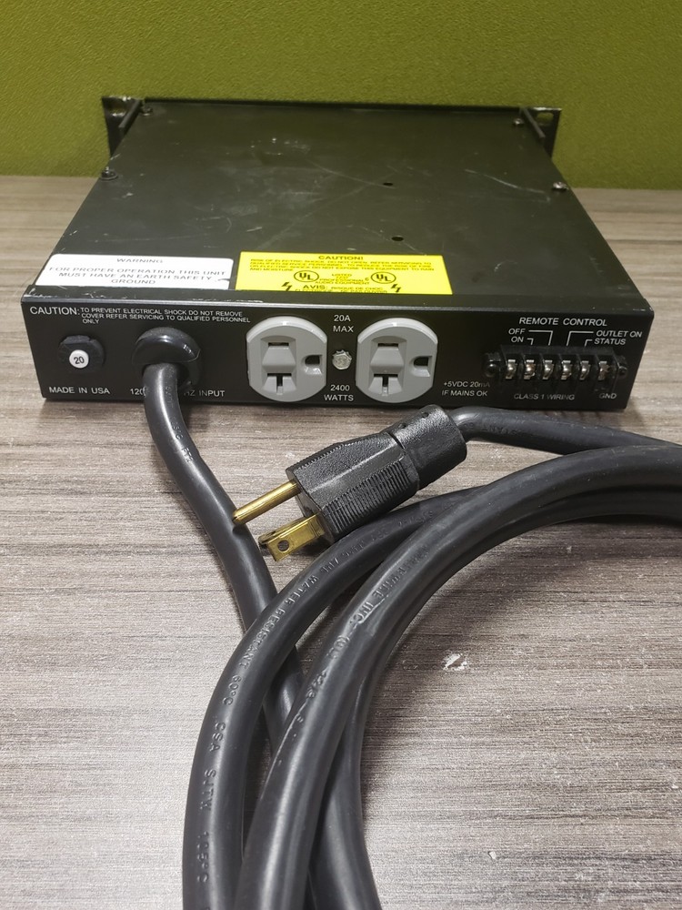 Furman Power Port Rackmount Remote AC Power Controller 20A Sequencer