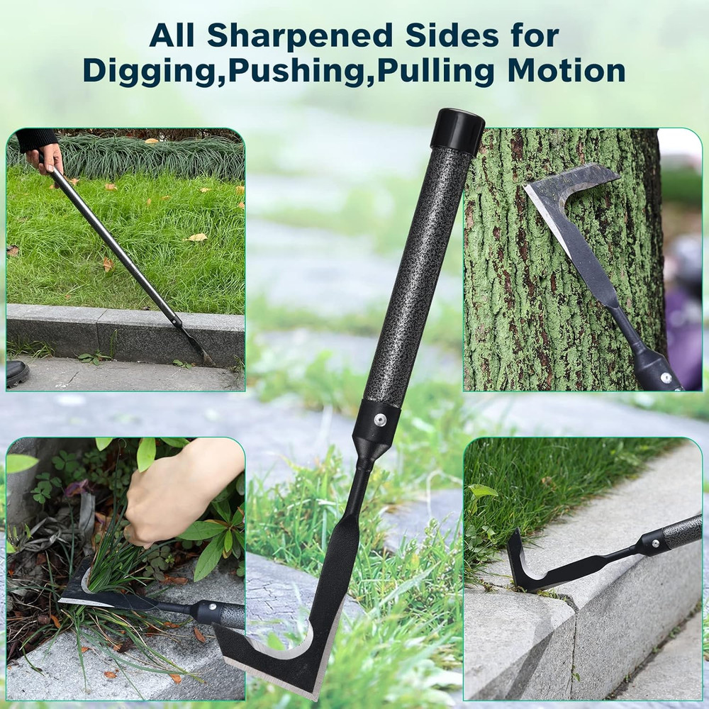 Lilyvane Crack Weeder, 29" Long Manual Crevice Weeding Tool Weed Puller for Side