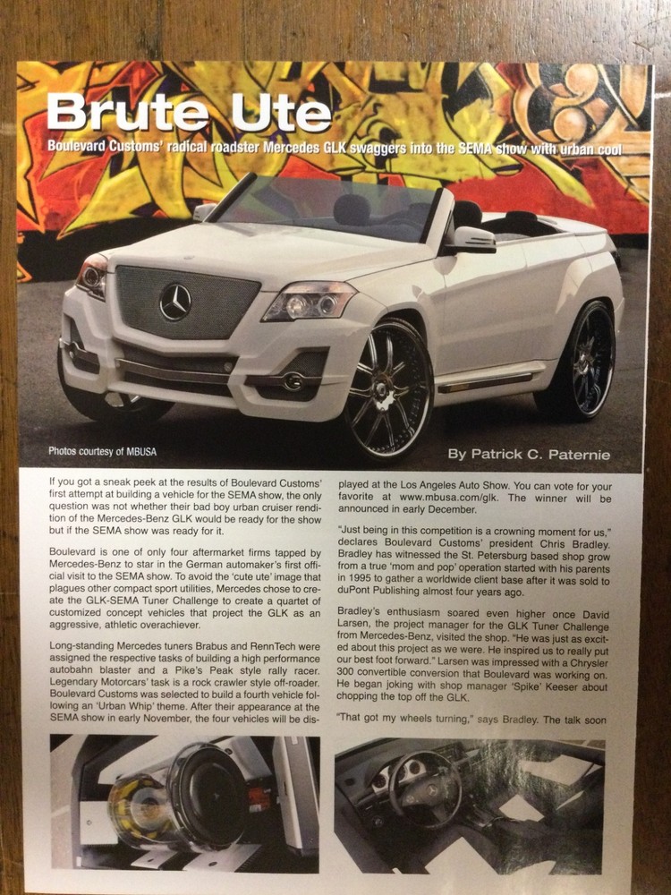 Misc 4049 Article Boulevard Customs Mercedes Benz Custom GLK Dec 2008