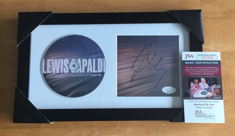 Lewis Capaldi Signed Autograph Forget Me Music CD Framed JSA COA