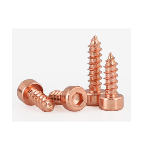 M8 allen self-tapping screw hex socket bolt cup head self-attack nail rose gold