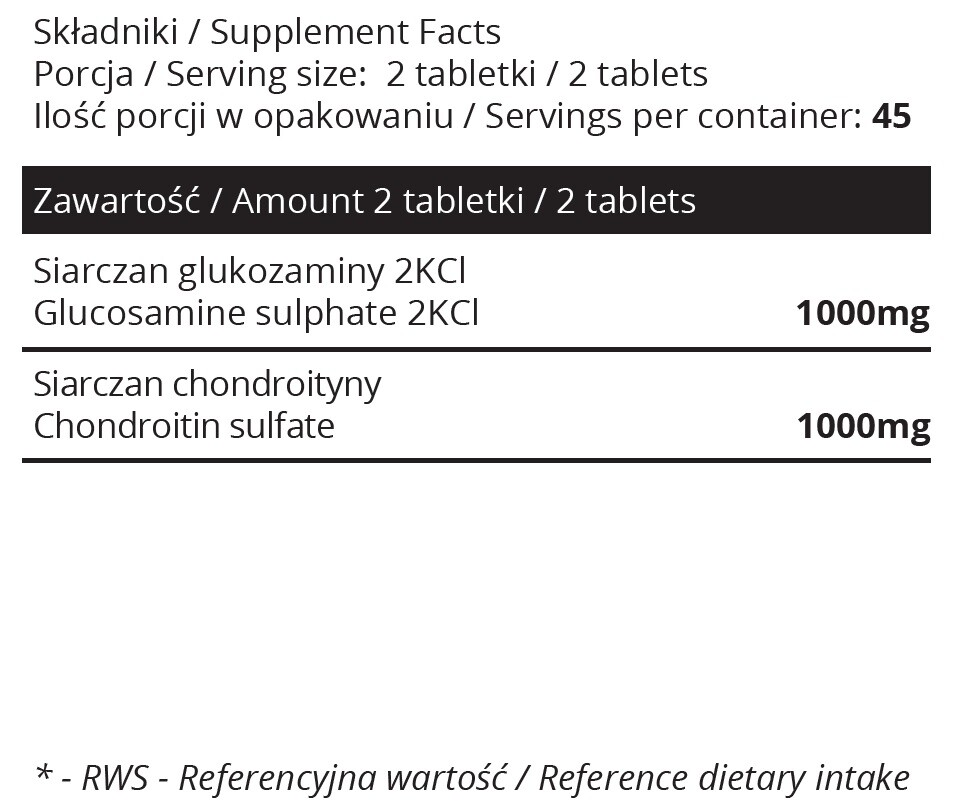 SOWELO GLUCOSAMINE & CHONDROITIN JOINTS TABLETS