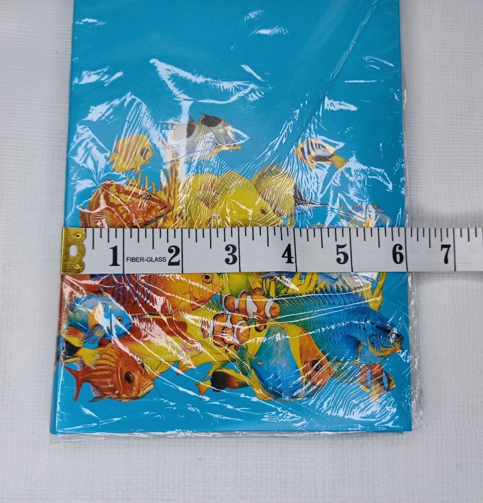 Amber Valley Press Notepad Fish Paper Note Folder 10" x 6"