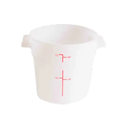 Thunder Group PLRFT301PP 1 Qt White Polypropylene Round Food Storage Container