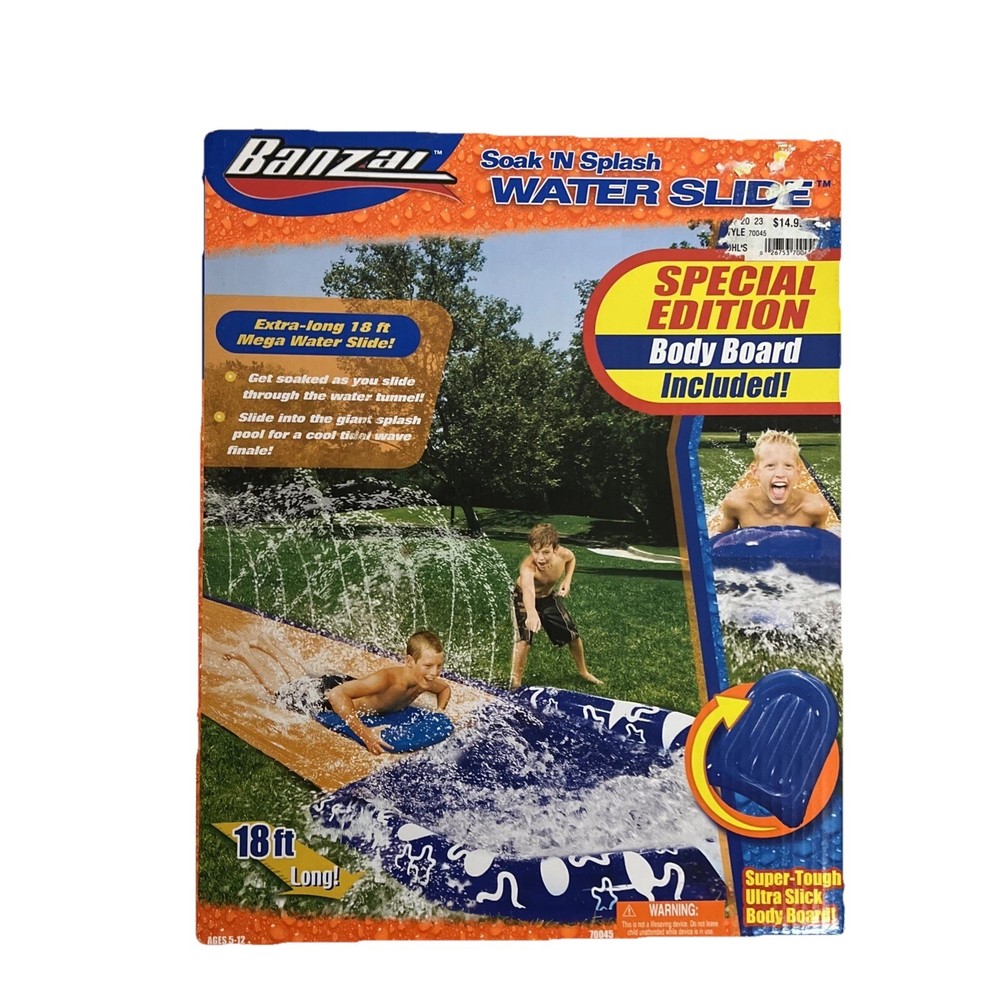 Banzai Speed Blast Water Slide NIB 18ft.