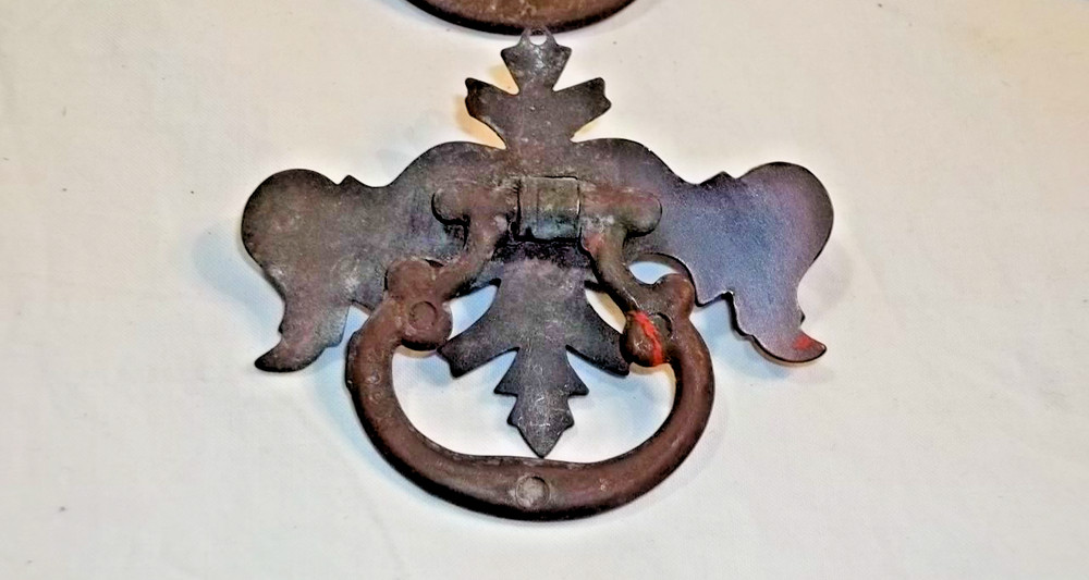 Lot 10 Small Antique Drawer Pulls Copper Finish