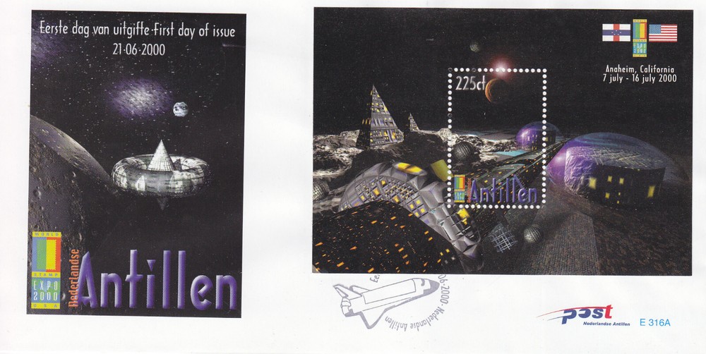 Netherlands - Dutch Antilles FDC Issue 2000 (316a) Space