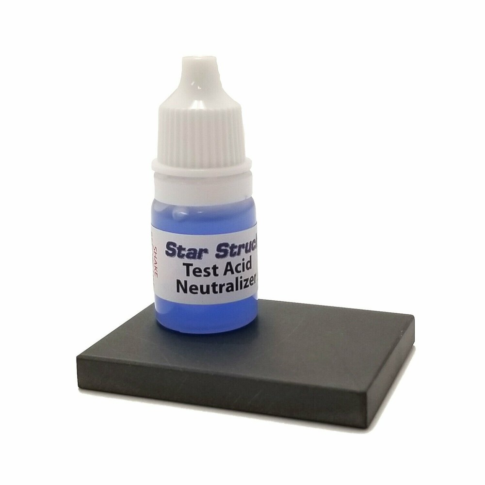 Gold Testing Stone 2" x 2" Scratch Test w/ Neutralizer