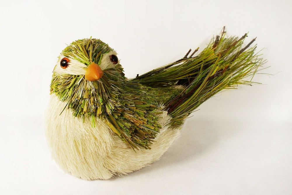 Easter Cute Bird Decoration Sisal Straw Spring