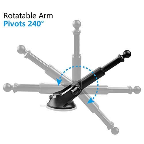 GPS Suction Cup Mount for Garmin, Replacement Dash & Windshield Holder