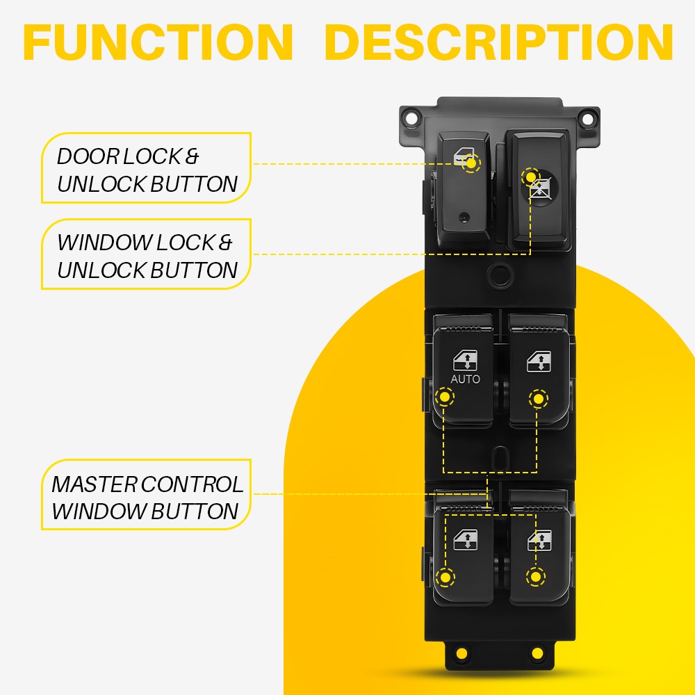 Front Left Driver Side Power Window Switch For Hyundai Santa Fe CM 2007-2013