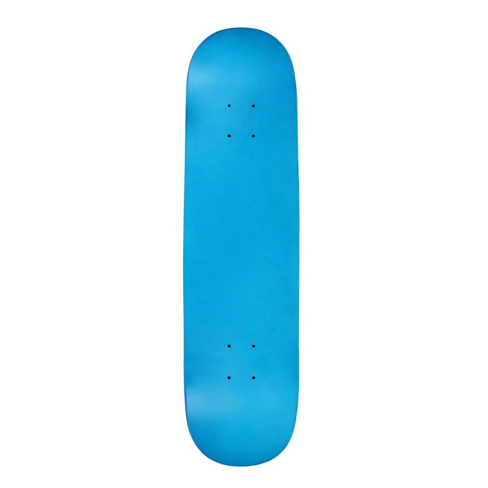 Moose Complete Skateboard Neon Blue 8.0" Silver/White Assembled