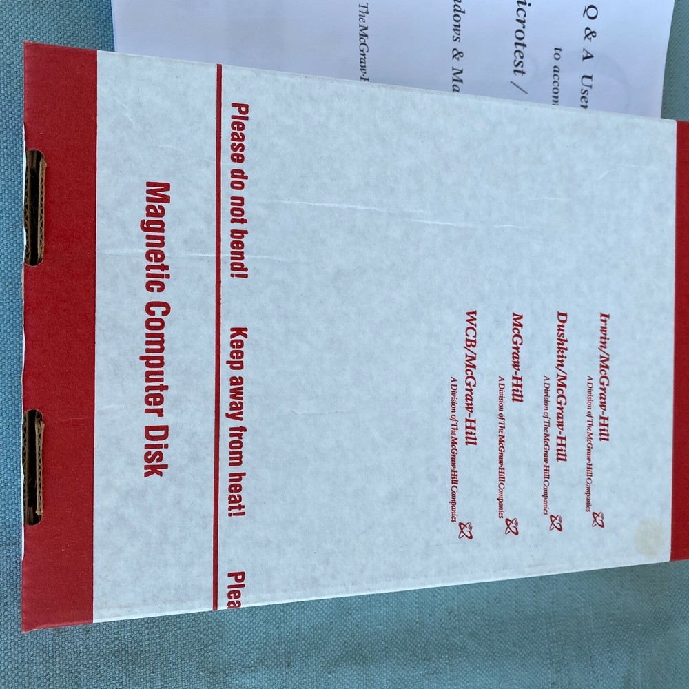 Vintage Software Computest Berkowitz Marketing 5th Ed Windows Macintosh Sealed