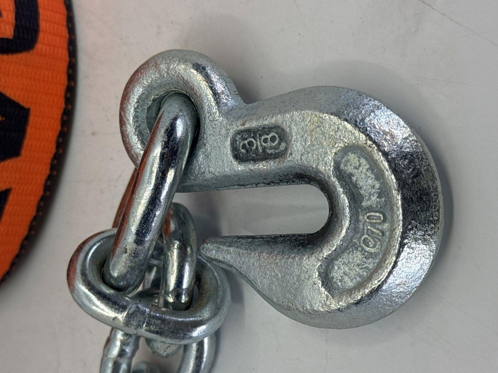 4"X27' Heavy Duty Winch Strap with Chain Hook 2 Pack