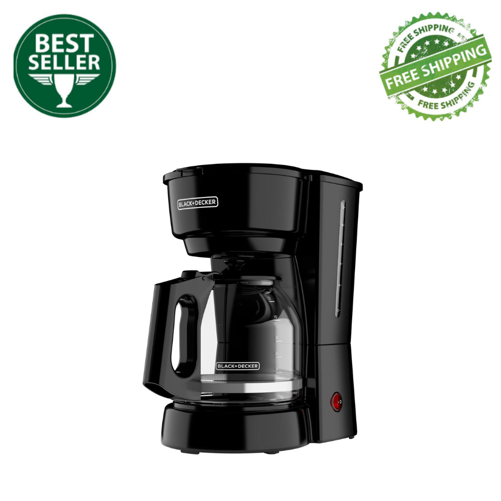 BLACK+DECKER Black 12-Cup Switch Coffee Maker with Easy On/Off Power Switch Mode