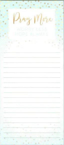 Magnetic Note Pad Pray More
