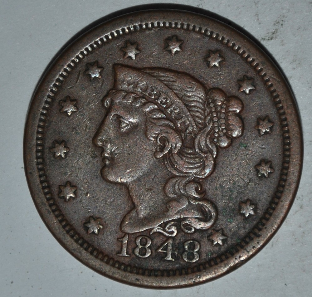 1848 Large Cent {{{6910