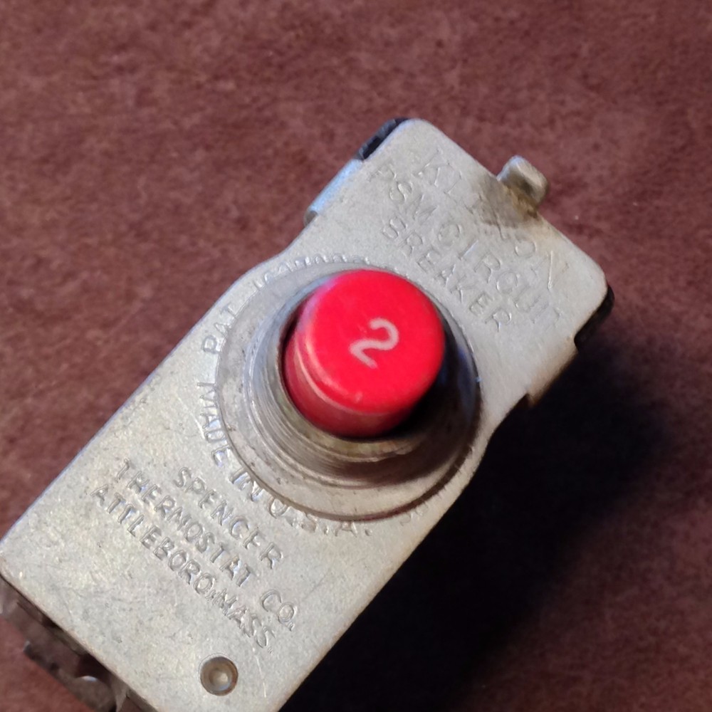 Klixon 2 Amp Circuit Breaker PSM-2A