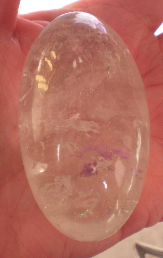 Himalayan Clear Quartz Carved Egg sc558e
