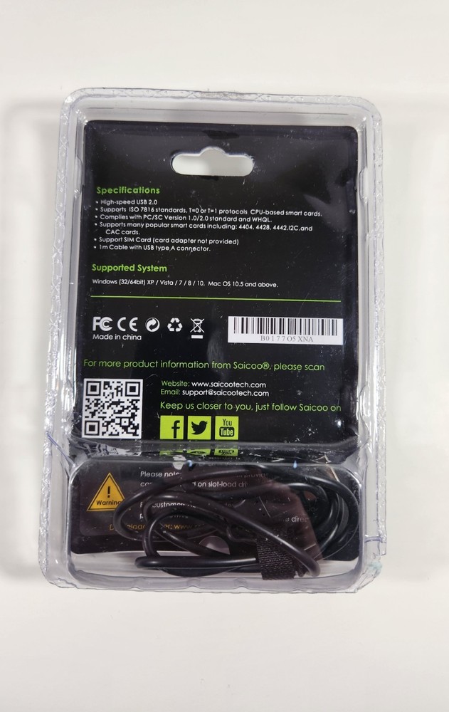 SACOO SMART CARD READER NEW