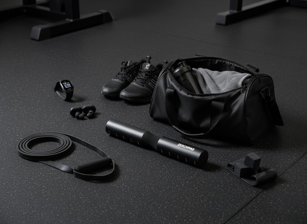 ZerchPad Barbell Pad Squat Designed Specifically for Zercher Squats Black