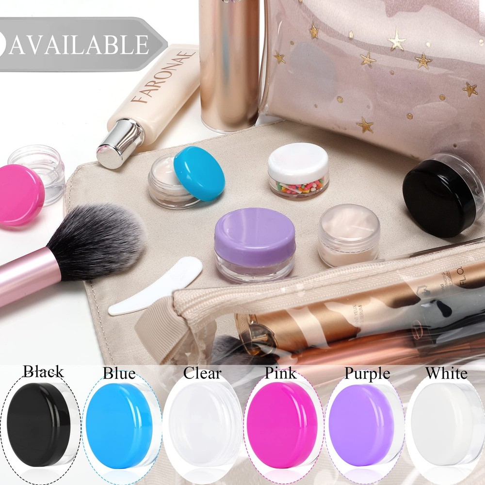10ml Empty Sample Jars with Lids - 25PCS Mini Containers 2 Spatulas
