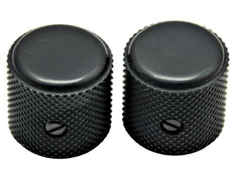 Black Light Weight Telecaster Knobs (Fits Solid Shaft) 2pc.