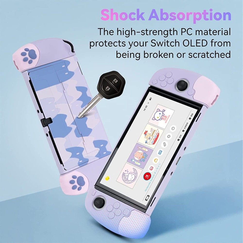 GeekShare Nintendo Switch Oled Protective Case Shell Cat Jo Jo Ergonomic Design