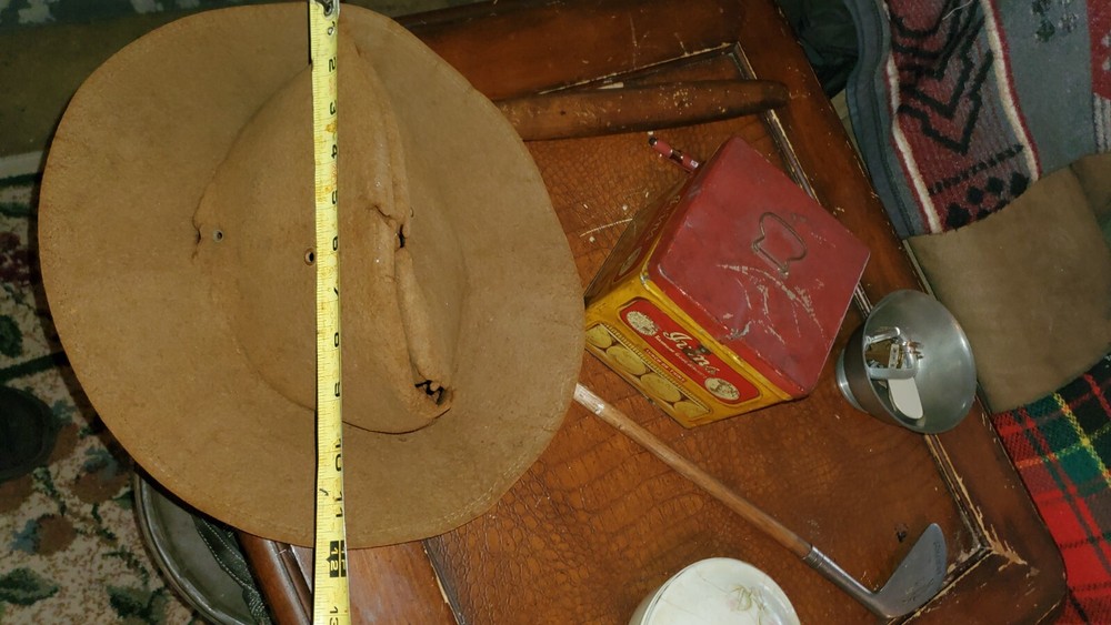 antique campaign hat WW1