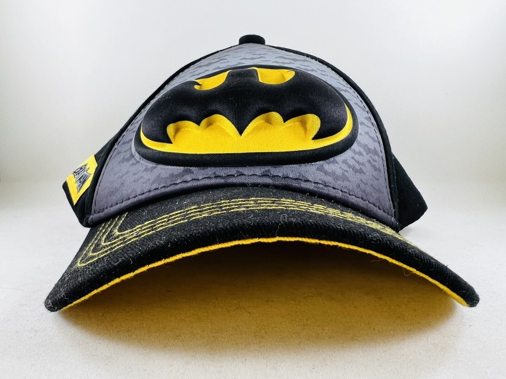 Batman 3D Pop Cap Raised Logo Toddler Adjustable Plastic Snap Closure