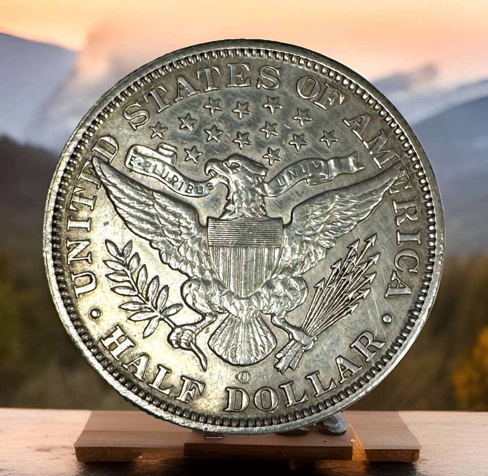 1995o 50c Barber Half Dollar, About Uncirculated