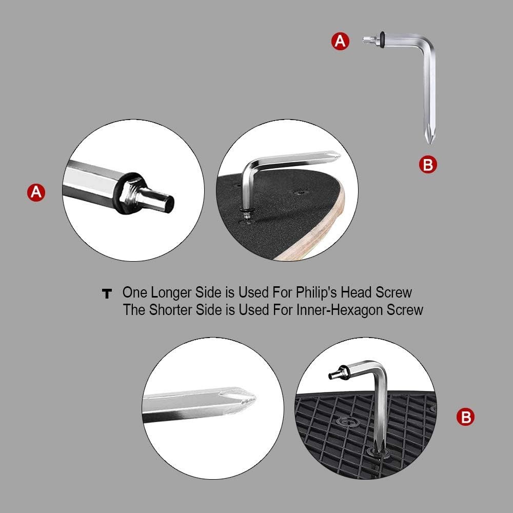 Compact Multi-Function Skateboard Tool for Wheels & Trucks – Lightweight Design
