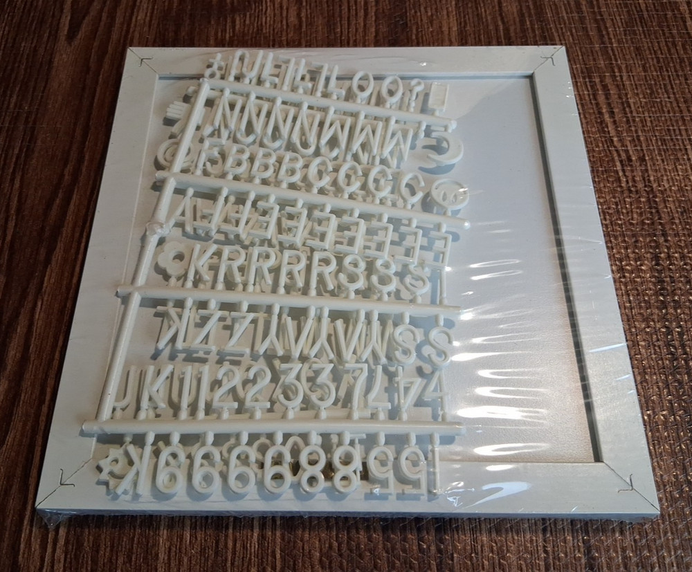 Premier Finds Framed Letter Board