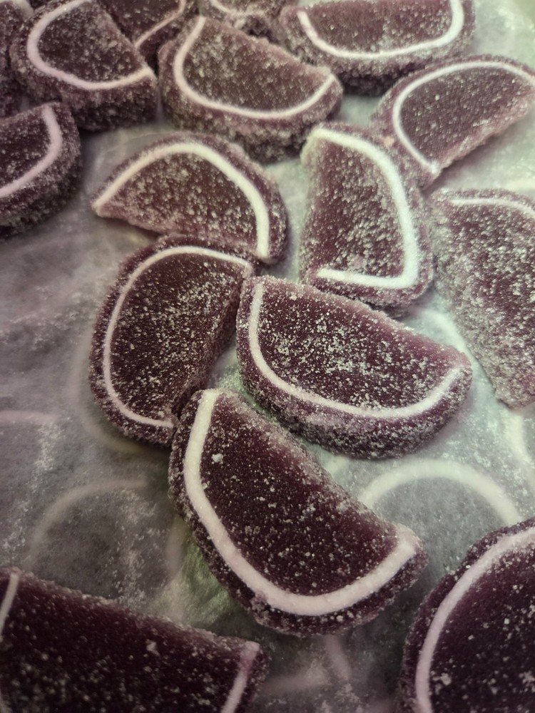 Assorted Fruit Jelly Slices 5 lbs Cherry, Grape, Apricot peach, Grapefruit Candy
