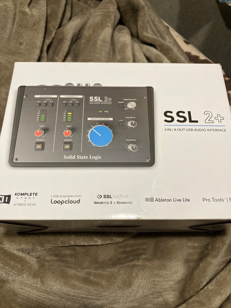 SSL 2+ audio interface Solid State Logic USB Audio Interface/Cables/ 2 IN 4 out