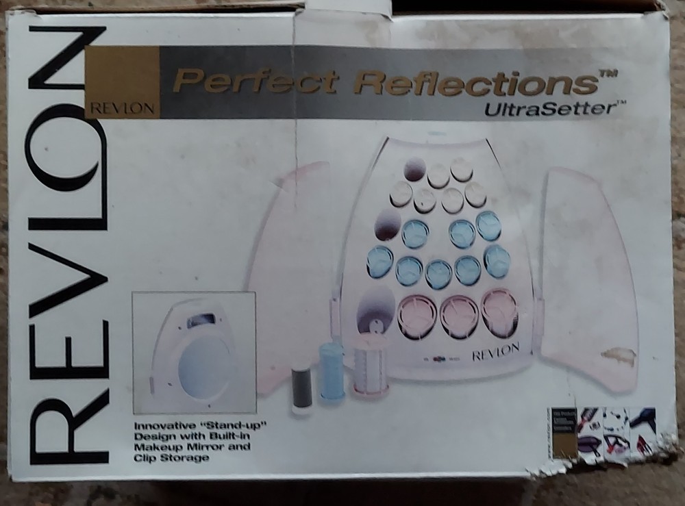 Boxed Perfect Reflections Revlon Hot Rollers 20 Hair Curlers 3 Sizes & Textures