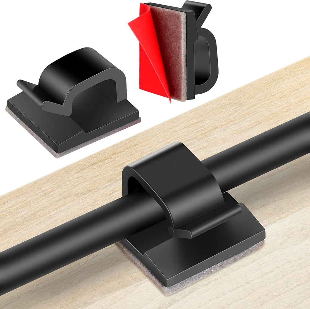 Adhesive Cable Clips, Upgraded Wall Wire Clips for Cable Manament,