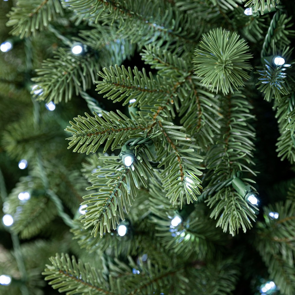 Holiday Time 500-Count Cool White LED Dome String Lights with Green Wire