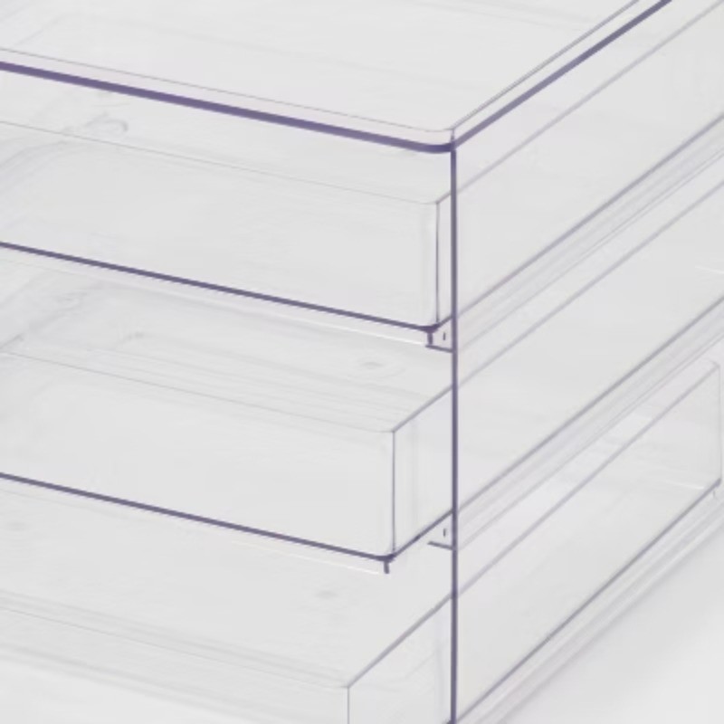 All Purpose 3 Drawer Storage Clear