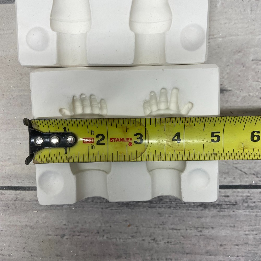 Unbranded Ceramic Casting Mold Porcelain Doll Hands