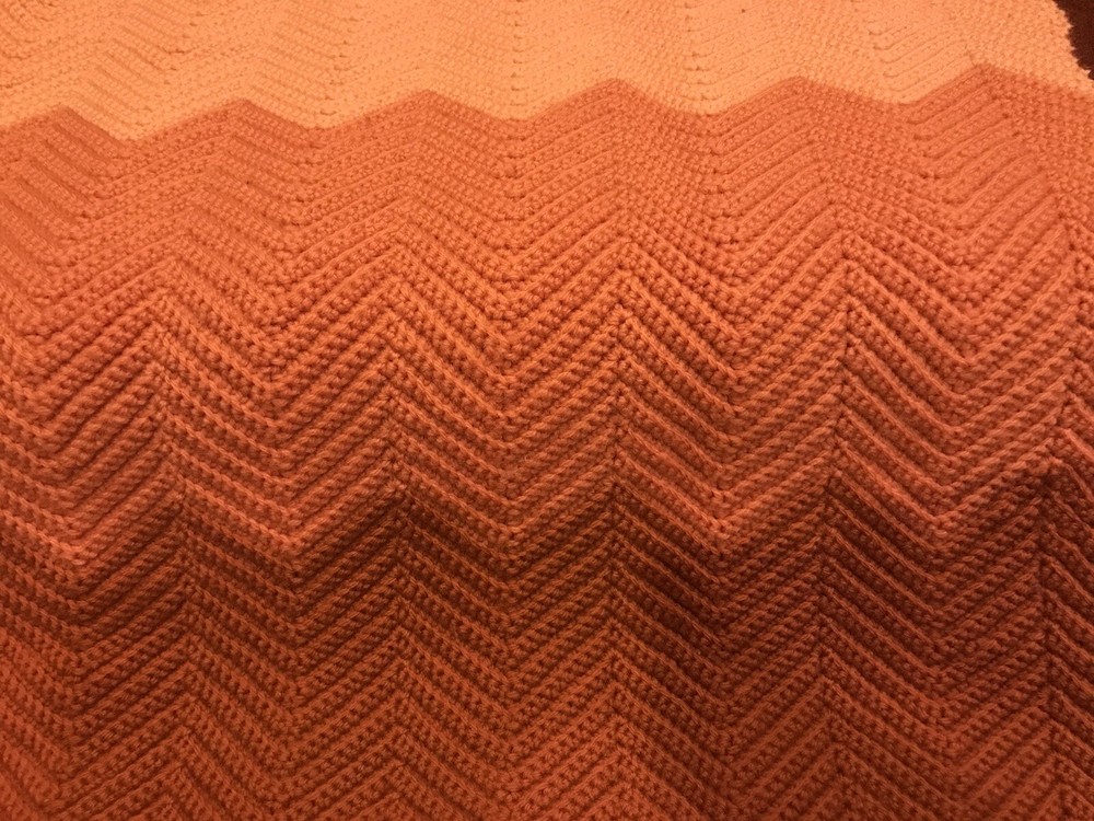 Vintage chevron pattern afgan 97”x78”