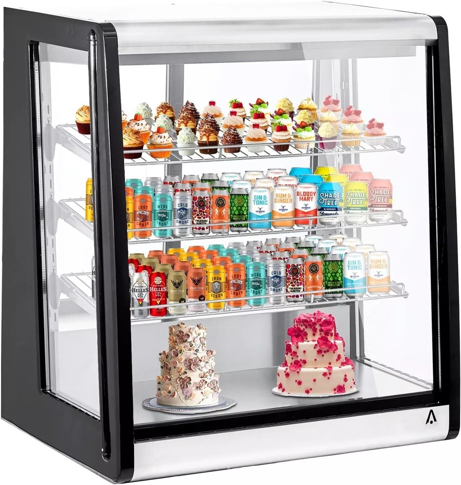 7 Cu.Ft Refrigerated Display Case Commercial Countertop Refrigerator With LED