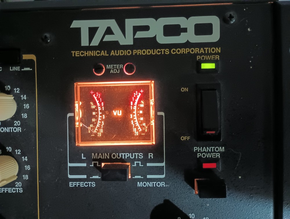 Vintage Tapco 8201B Expandable Stereo Mixer - Powers On - Not Tested