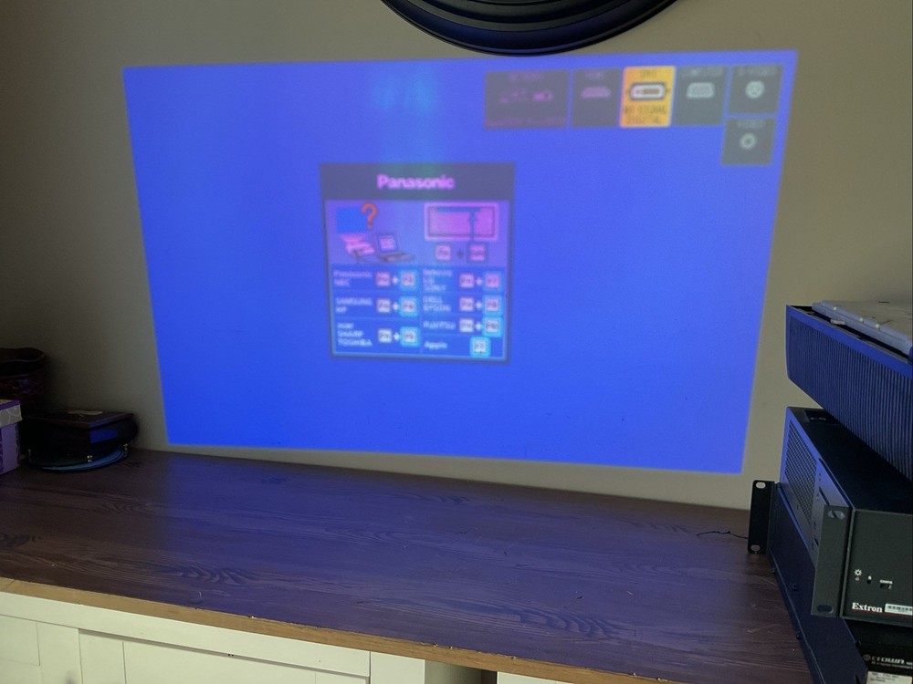 Panasonic PT-FW430U WXGA LCD Projector-Powers On-Needs New Lamp