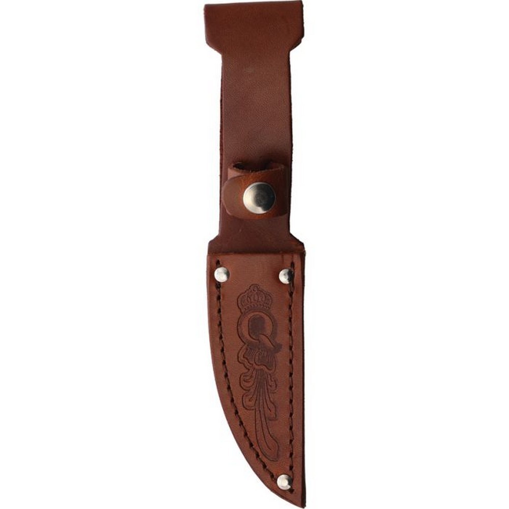 Queen Small Hunter Fixed Knife Mirror Finish Stainless Blade Stag Handle QGSH63