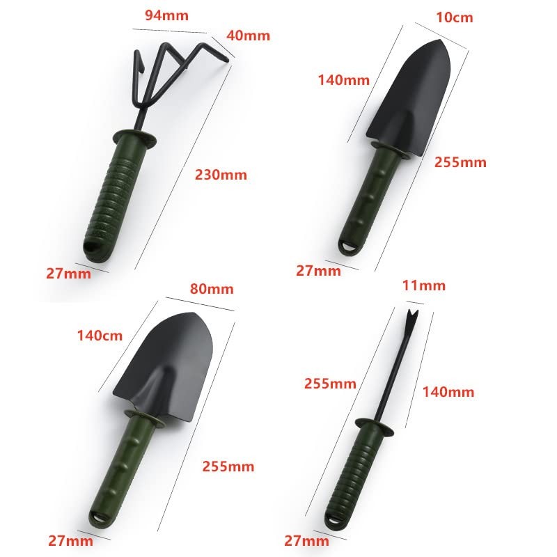 Garden Tools Set,4 Pieces Gardening Stocking Suffering Green