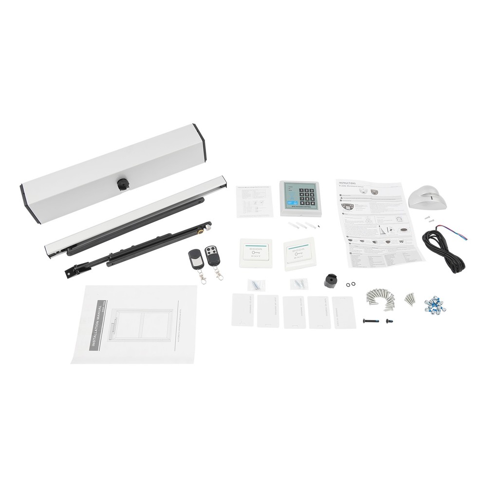 Automatic Swing Door Opener With Control Panel & Switches With Remote Controls